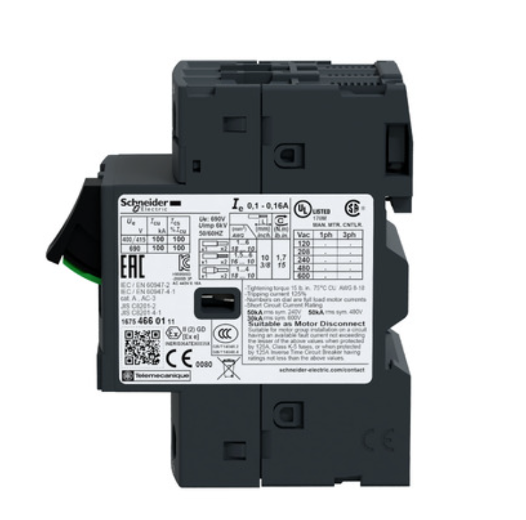Schneider Electric gv2me20 thermal magnetic moto circuit breaker