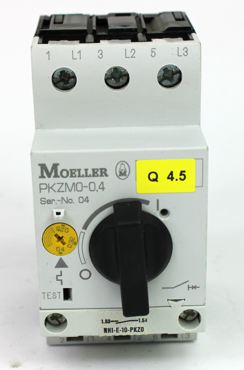 Moeller PKZM0-0.25...6.3 Thermal-Magnetic Motor Protection Circuit Breaker