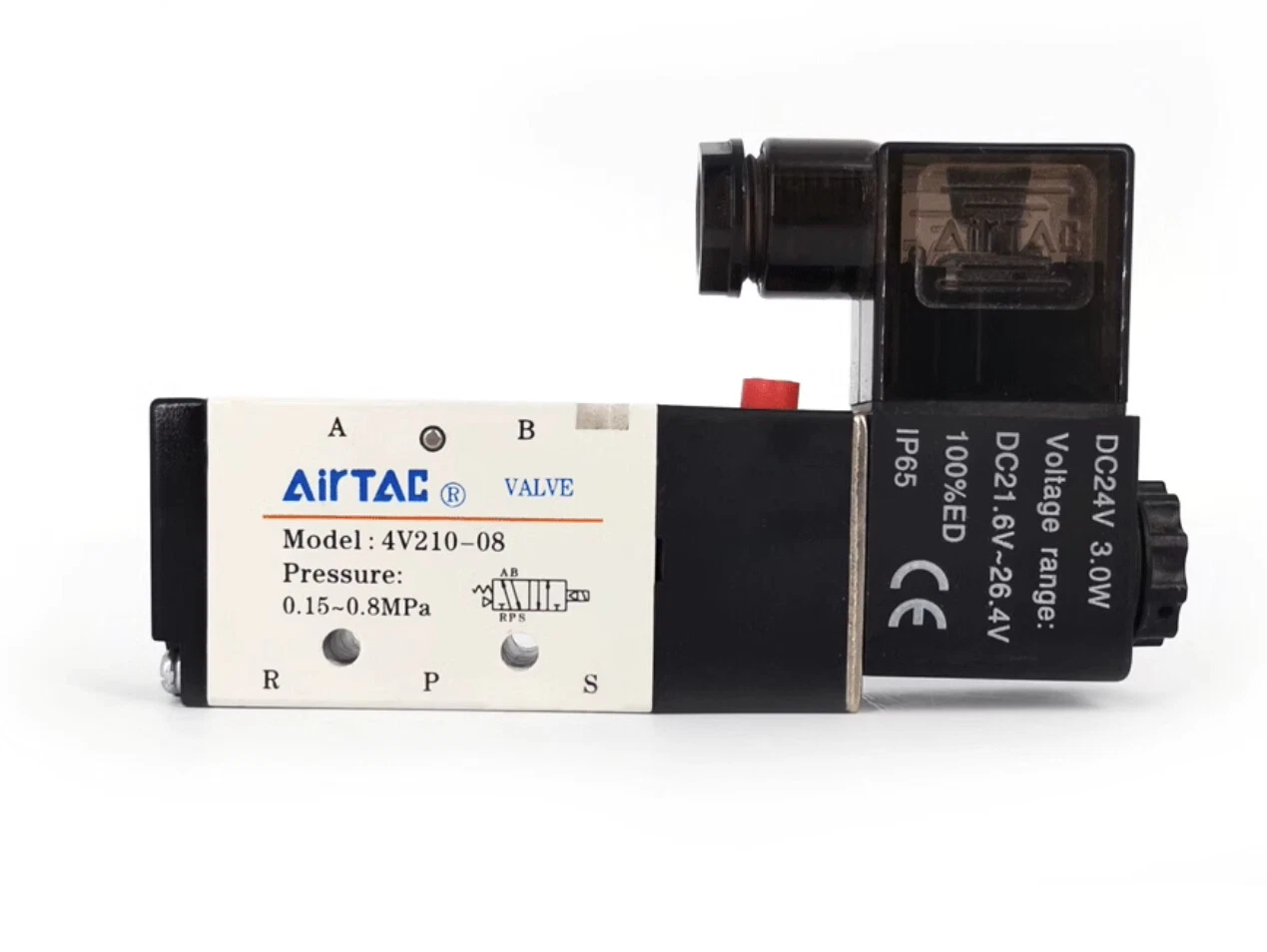 شیر برقی پنوماتیک برند ایرتک مدل 4V210-08