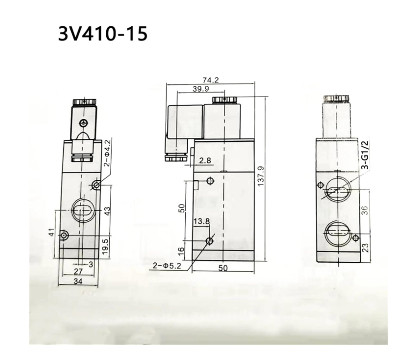 شیر برقی برند ایرتک مدل 3V410-15
