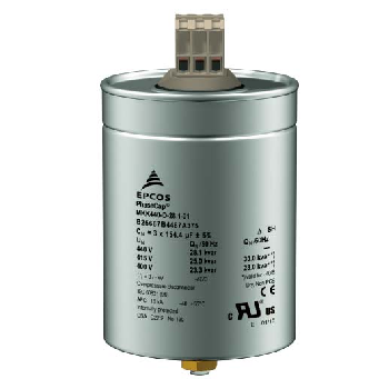 خازن سه‌فاز استوانه‌ای گازی 20.0 kVAr و 400V برند اپکاس مدل MKK400-D-20.01