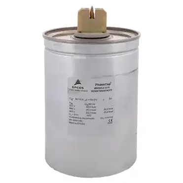 خازن سه‌فاز استوانه‌ای گازی 30 کیلووار 525 ولت برند اپکاس مدل MKK525-D-30.0-01