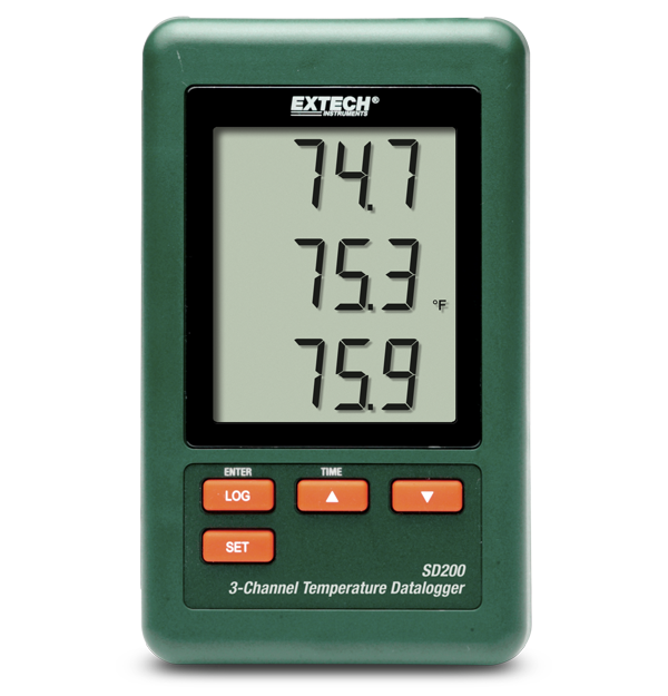 خرید دیتالاگر دما ۳ کاناله اکستک مدل SD200