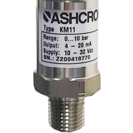 ترانسمیتر فشار قلمی اشکرافت (Ashcroft) مدل KM11 رنج 0 تا 10 بار
