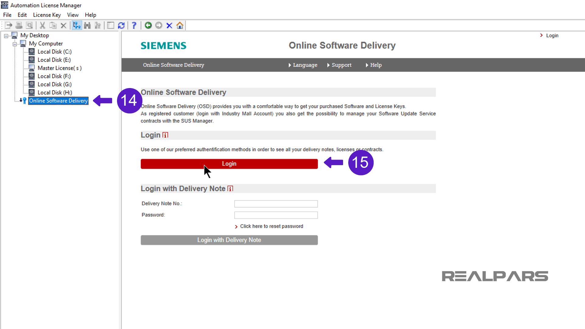 https ://pargaran.com/content/uploads/2020/09/Login-to-Automation-License-Manager.png