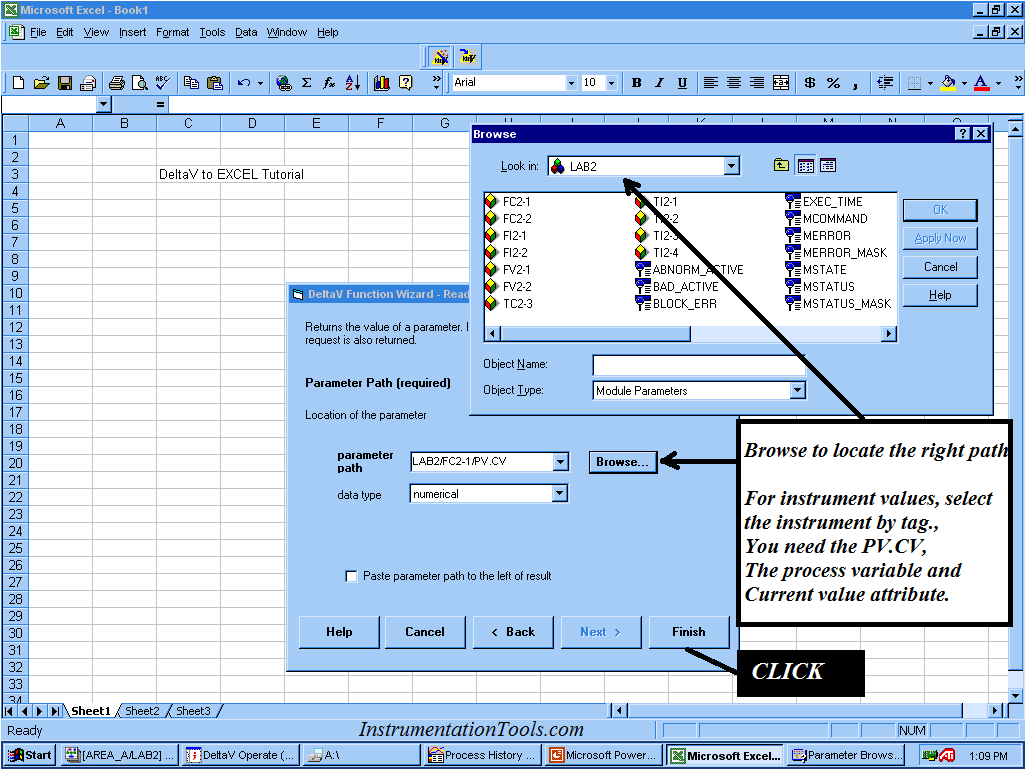 چگونه داده ها را از سیستم DeltaV به Excel صادر کنیم-1